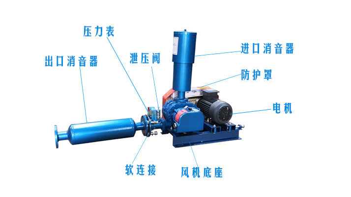 羅茨鼓風(fēng)機分解圖